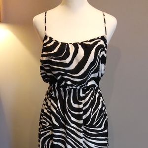 Banana Republic Heritage Zebra Print Dress Size 2